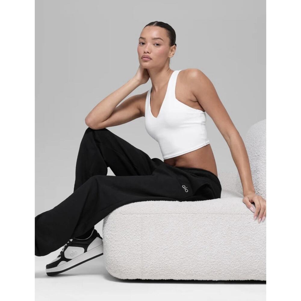 Alo Yoga Accolade Jogger Sweatpants XS Black Athleisure Lounge Streetwear - Picture 4 of 12